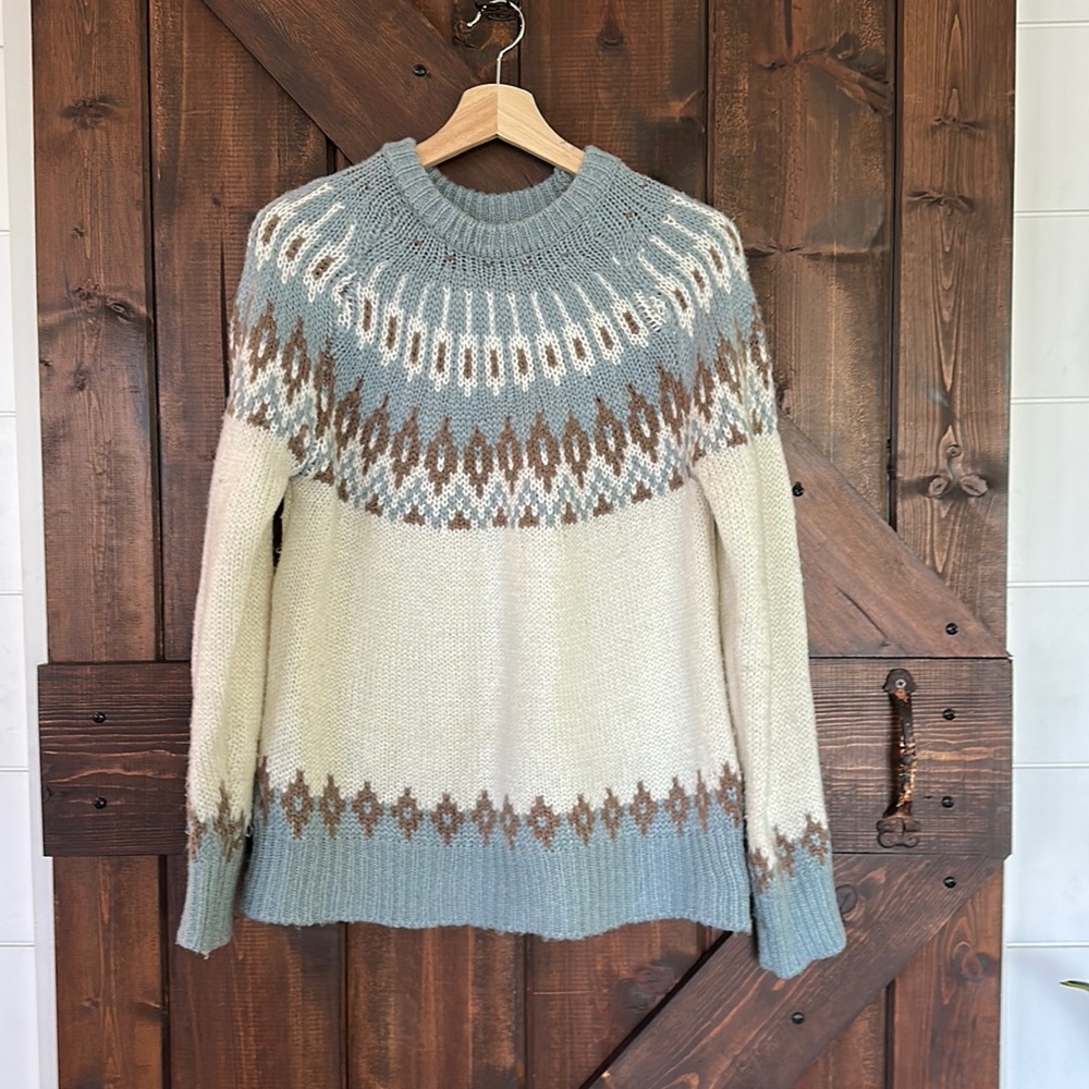 VTG FAIR ISLE SWEATER SIZE L?